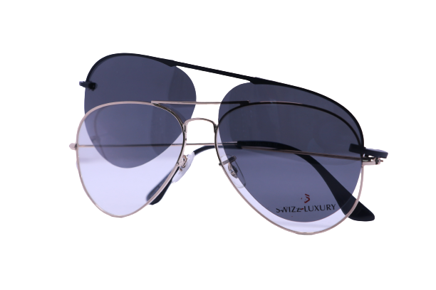Chandan Optics - SWIZZ LUXURY CLIP ON - Eyeglasses - AVIATOR - Image 2