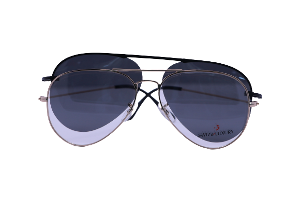 Chandan Optics - SWIZZ LUXURY CLIP ON - Eyeglasses - AVIATOR - Image 3